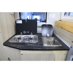 Caravana deslizable Manley para baño, caravana deslizable para viajes, tienda de campaña para techo de camioneta, caravana para cama de camioneta de 6 a 8 pies, 4x4 con cocina - Product Image 4