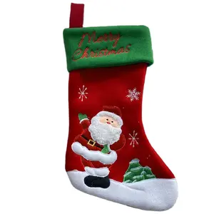 圣诞袜礼品卡通图案袜子雪人圣诞装饰圣诞挂件