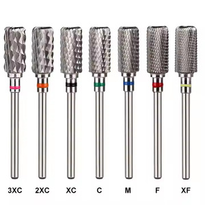 Fraise à ongles en carbure de qualité supérieure, tête plate, tige 3/32, 4XC 3XC, forme baril large, outil de polissage et de meulage pour manucure et pédicure, vente en gros - Product Image 6