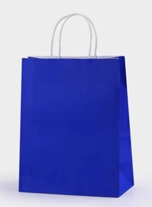 Bolsas de Regalo de Papel Kraft Coloridas al por Mayor con Asas y Logotipo Personalizado - Product Image 5
