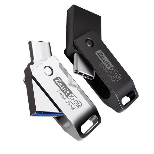 Custom Logo Drive Type C and USB 3.0 High Speed Thumb Drivefor Smartphones and Computers Storage Capacity 8GB 16GB 32GB 64GB