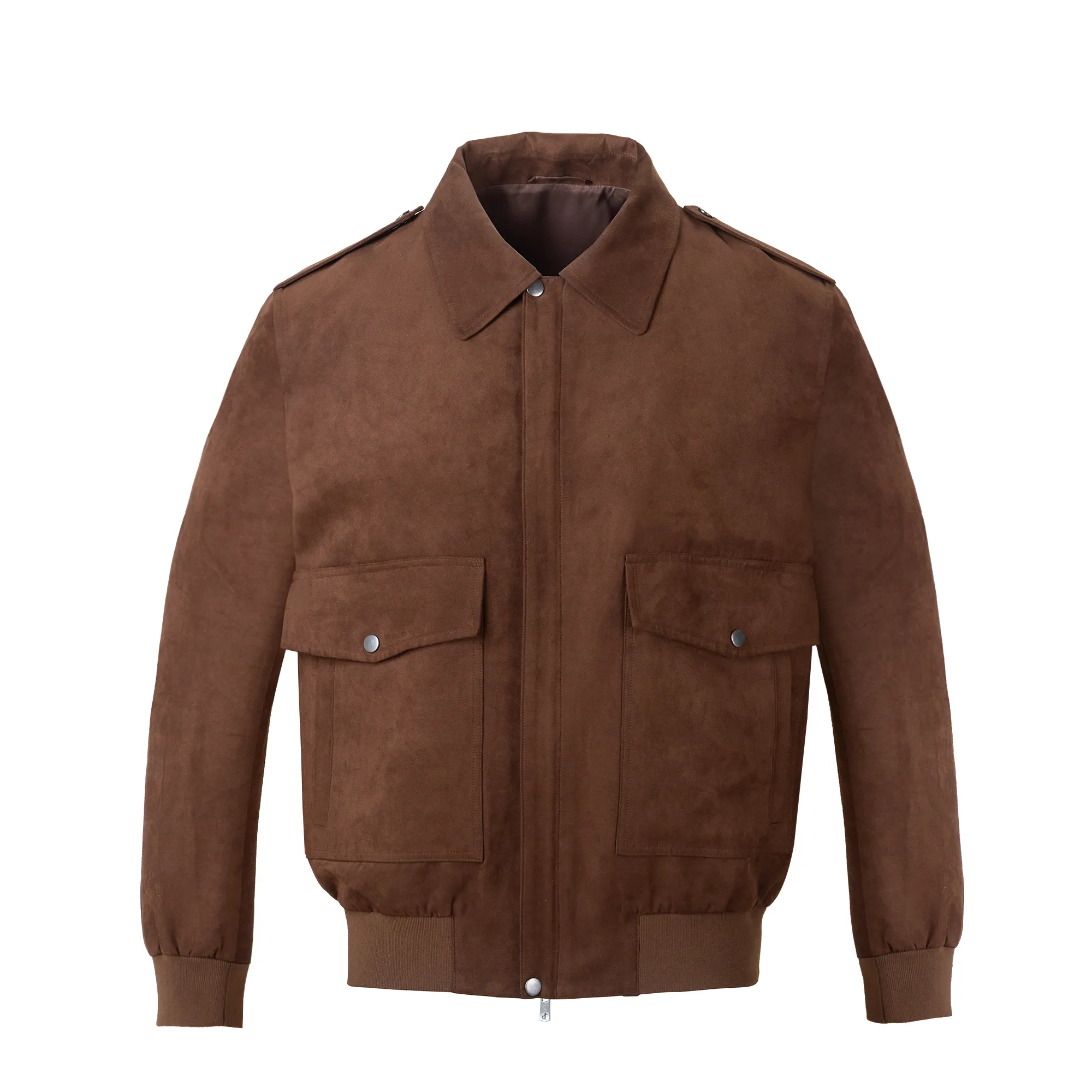 Chinese winter men jacket suede men's vintage polyester winter collar zip up jacket cargo retro for adults men