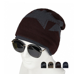 Women's Korean Style Knitted Wool Hat Black Warm Winter Beanie Couple Fashion Hat - Product Image 5