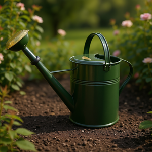 Regadera Kovotvar de 9 L, Verde, de Latón, para Jardín de Rosas - Product Image 3