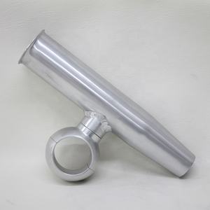 Raider SL10 pemegang joran pancing tunggal aluminium, tempat tongkat pancing untuk perahu T atas, penjepit cocok 2 inci dan 1.5 ", pegangan joran pancing tunggal - Product Image 2