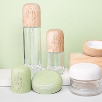 Vietnam WeWood couvercles de pot de crème nouveauté bouchon de couronne en bois rond pour les soins de la peau et cosmétiques fermetures de bouteilles de soins personnels