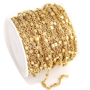 Stainless Steel <b>Cross</b> <b>Chain</b> PVD Gold Plated O-Shaped Necklace Unisex Fashion Layered Jewelry Accessory - Product Image 5