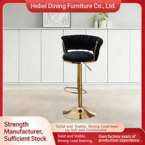 Chaises <span class=keywords><strong>de</strong></span> <span class=keywords><strong>bar</strong></span> pivotantes en métal et velours, plaquées or, modernes, réglables en hauteur, pour comptoir <span class=keywords><strong>de</strong></span> cuisine, vente en gros B2B <span class=keywords><strong>de</strong></span> mobilier <span class=keywords><strong>de</strong></span> salle à manger - Product Image 2