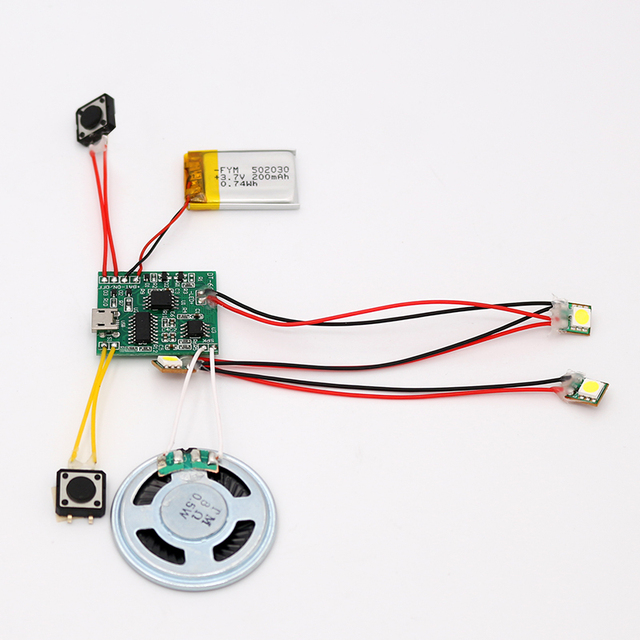 Professional Song Sound Music Chip Recordable Sound Module For Gift Box