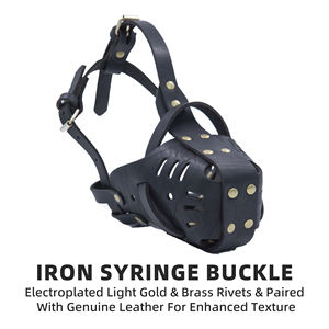 <span class=keywords><strong>Bozal</strong></span> <span class=keywords><strong>de</strong></span> <span class=keywords><strong>cuero</strong></span> <span class=keywords><strong>para</strong></span> perro <span class=keywords><strong>Pitbull</strong></span>, transpirable, duradero, <span class=keywords><strong>de</strong></span> entrenamiento, cesta suave, cubierta completa, mordedura <span class=keywords><strong>de</strong></span> Aniti, bozales ajustables <span class=keywords><strong>para</strong></span> ladridos <span class=keywords><strong>de</strong></span> perro - Product Image 2