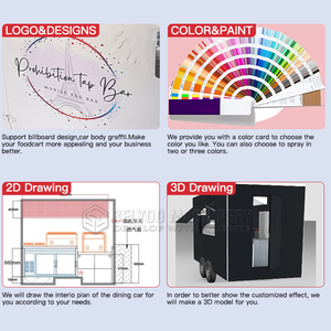 ברביקיו מותאם אישית פיצה סל הכלב חם עגלת Cאף הזעם מרפסת הזעם קדימון תבשיל מזון נייד משאית גלידה - Product Image 6