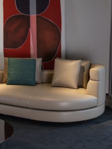 Moderno lujo italiano alto respaldo sofá con promoderno curvo cinturón de jadeíta para Hotel-muebles de sala de estar en apartamentos Villas - Product Image 4