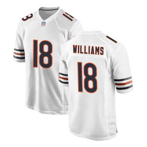 Chicago American Football Jersey NF L Uniforme 18 Williams 15 Odunze 85 Kmet Manga corta Cosido Bordado Tallas grandes Verano - Product Image 4
