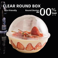 Boîte de conditionnement transparente en plastique pour petits desserts, mousses, gâteaux, boules, sandwichs, sushis, capsules de jouets - Alimentaire