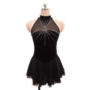 Robe de skate, patinage sur <span class=keywords><strong>glace</strong></span>, pour <span class=keywords><strong>femme</strong></span>, tenue professionnelle, vente en gros, OEM, - Product Image 5