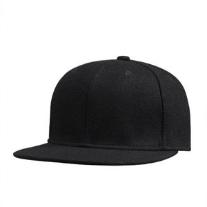 Custom Small Order Embroidery logo Woolen <b>Flat</b> Brim Warm Winter Snapback <b>Cap</b> Hats for Men - Product Image 4