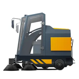 Newly Arrival Airport Runway Road Dust Sweeping Scrubber Floor Sweeper With Wide Brush