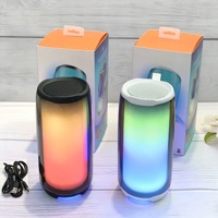 Haut-parleur de fête LED 360° au design raffiné, sans fil BT, home cinéma, extérieur, avec subwoofer extra bass, pour camping et voyage