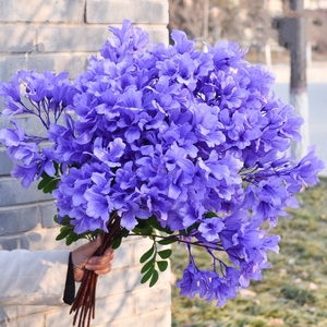 Nouveau produit, fleurs artificielles de <span class=keywords><strong>Jacaranda</strong></span>, décorations pour la maison, bouquet de fleurs en soie - Product Image 2