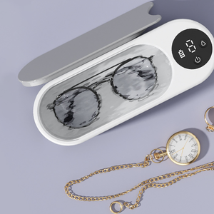 Nettoyeur à ultrasons pour lunettes, bijoux, montres, avec minuterie numérique, appareil de nettoyage domestique - Product Image 5