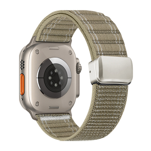 Sea Wave Pattern Loop <span class=keywords><strong>Watch</strong></span> Band Design para <span class=keywords><strong>Apple</strong></span> <span class=keywords><strong>Watch</strong></span> Ultra Nylon con cierre magnético 49mm Navy Luxury <span class=keywords><strong>Watch</strong></span> Strap - Product Image 5