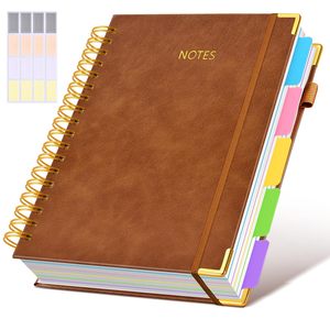 Quaderno a Spirale con Copertina Rigida e Divisori Rimovibili, Grande Formato B5, per Lavoro e Scuola, Quaderno a Righe per Donne e Uomini - Product Image 1