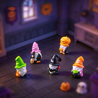 Figurines de nains et gnomes d'Halloween en résine, miniatures, pour décoration de bureau et de maison, micro-paysages de jardin féerique, artisanat, ornement, vente chaude