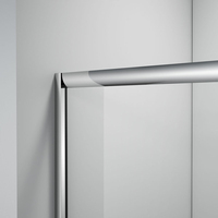 Vente directe usine – Cabine de douche coulissante en aluminium sur mesure, quart de cercle