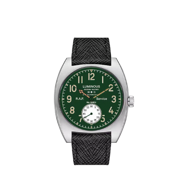 38MM Mechanical Watch Pointer Dial Leather Strap 20mm Auto Date-Durable