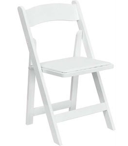 Sedia Pieghevole Bianca Premium per Matrimoni, Banchetti e Feste all'Aperto, Arredamento Portatile di Alta Qualità - Product Image 3