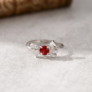 Bague réglable en argent sterling 925 avec 9 délicates pierres naturelles rondes de 5 mm, bijoux de haute qualité pour femmes - Product Image 5