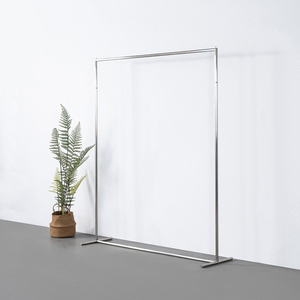 Quần Áo Kim Loại hiển thị Giá Kim Loại hiển thị giá đứng trình bày kim loại hiển thị giá treo quần áo đứng - Product Image 2