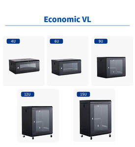 خزائن شبكات 4u 6u <span class=keywords><strong>9u</strong></span> 12u للتثبيت على الحائط لمعدات الألياف البصرية ومركز البيانات وكاميرات المراقبة ومعدات الاتصالات - Product Image 5