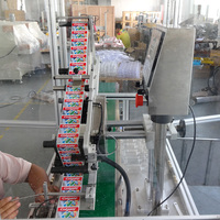 YIMU YM210 Étiqueteuse entièrement automatique Boîte d'emballage en carton Machine à sceller les coins Distributeur d'étiquettes et d'autocollants