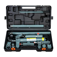 Kit Porta Power de 10 toneladas, herramienta hidráulica portátil de tipo split para reparación de carrocerías y chasis de vehículos, gato hidráulico de elevación, gato split