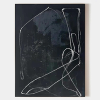 Peinture sur toile personnalisée en gros, œuvre d'art murale peinte à la main, décoration intérieure, nature morte abstraite texturée 3D en acrylique pour maison et hôtel