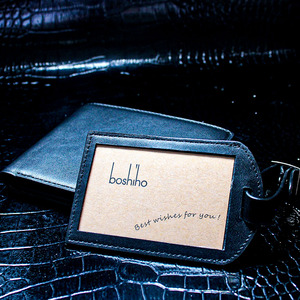 Cuero genuino titular de la tarjeta de cuello cordón, correa de las oficinas de la Escuela de la placa de identificación titular de la tarjeta de la policía de la titular de la placa de - Product Image 5