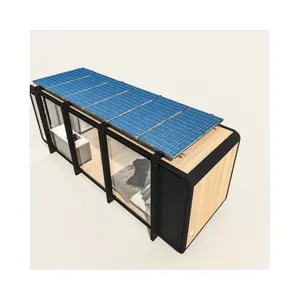 工厂定制20英尺40英尺便携式预制房屋40英尺可扩展太阳能移动可折叠集装箱预制房屋