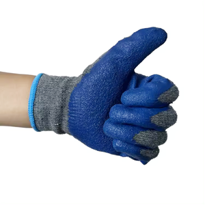 Guantes de trabajo de jardín con revestimiento de <span class=keywords><strong>PU</strong></span> y aislamiento de nitrilo para hombre, guantes de seguridad de látex de alta calidad con forro de algodón para trabajos de construcción - Product Image 3