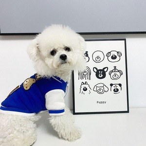 Pet Baseball Uniform Coats For Small <b>Dogs</b> Warm Winter <b>Sweaters</b> Cute Design Solid Color <b>Dog</b> Clothes - Product Image 4