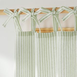 DaiRui Meilleures ventes FBA Dropshipping Rideau à nouer rayé prêt à expédier Fournisseur de draperies filtrant la lumière - Product Image 2