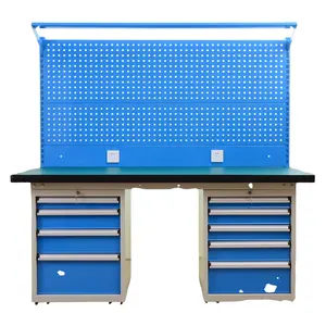 ESD Desk Easy Assembly Anti-static Light Duty Workbench With Drawer Blue
