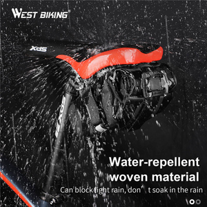 WEST BIKING 1.5L Large Capacity MTB Road Foldable Extendable Bike Saddle Bag Waterproof Taillight Rear Bicycle Saddle Bags - Product Image 6