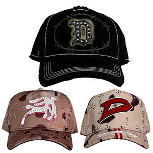 Casquettes personnalisées de haute qualité à visière incurvée, logo brodé en 3D, 5 panneaux, Gorras Barbas Hats G5 - Product Image 6