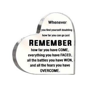 1 plaque décorative en acrylique en forme de cœur pour centre de table, cadeau romantique pour hommes et femmes, idéal pour anniversaires et célébrations. - Product Image 4