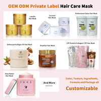 Masque capillaire nourrissant avancé à l'huile d'argan et de noix de coco pour cheveux fragiles et bouclés - Vente chaude