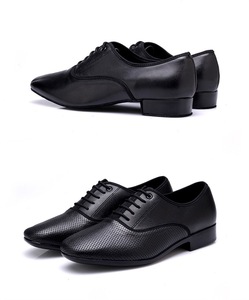 Scarpe da ballo WUPA da uomo <span class=keywords><strong>in</strong></span> vera <span class=keywords><strong>pelle</strong></span> di alta qualità per danza liscia/latina <span class=keywords><strong>con</strong></span> <span class=keywords><strong>tacco</strong></span> di 2,5 cm e suola <span class=keywords><strong>in</strong></span> camoscio/gomma per interni/esterni - Product Image 6