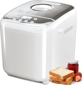 2.0LB Home Bread Maker Machine Multifunctional Automatic LCD Non-Stick Bread Pan Large Glass Viewing Window Electric Power - Product Image 1