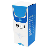 Bandes de détection de l'eau, 5 pièces 10 en 1, pour tester l'eau, h-, GH, PH, CI, NO2, NO3, NH4