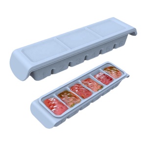 Cubes parfaits de récipient de stockage d'aliments de plateau de congélateur de silicone pour les purées faites <span class=keywords><strong>maison</strong></span> de fruit de légume de nourriture de bébé et de lait maternel - Product Image 6
